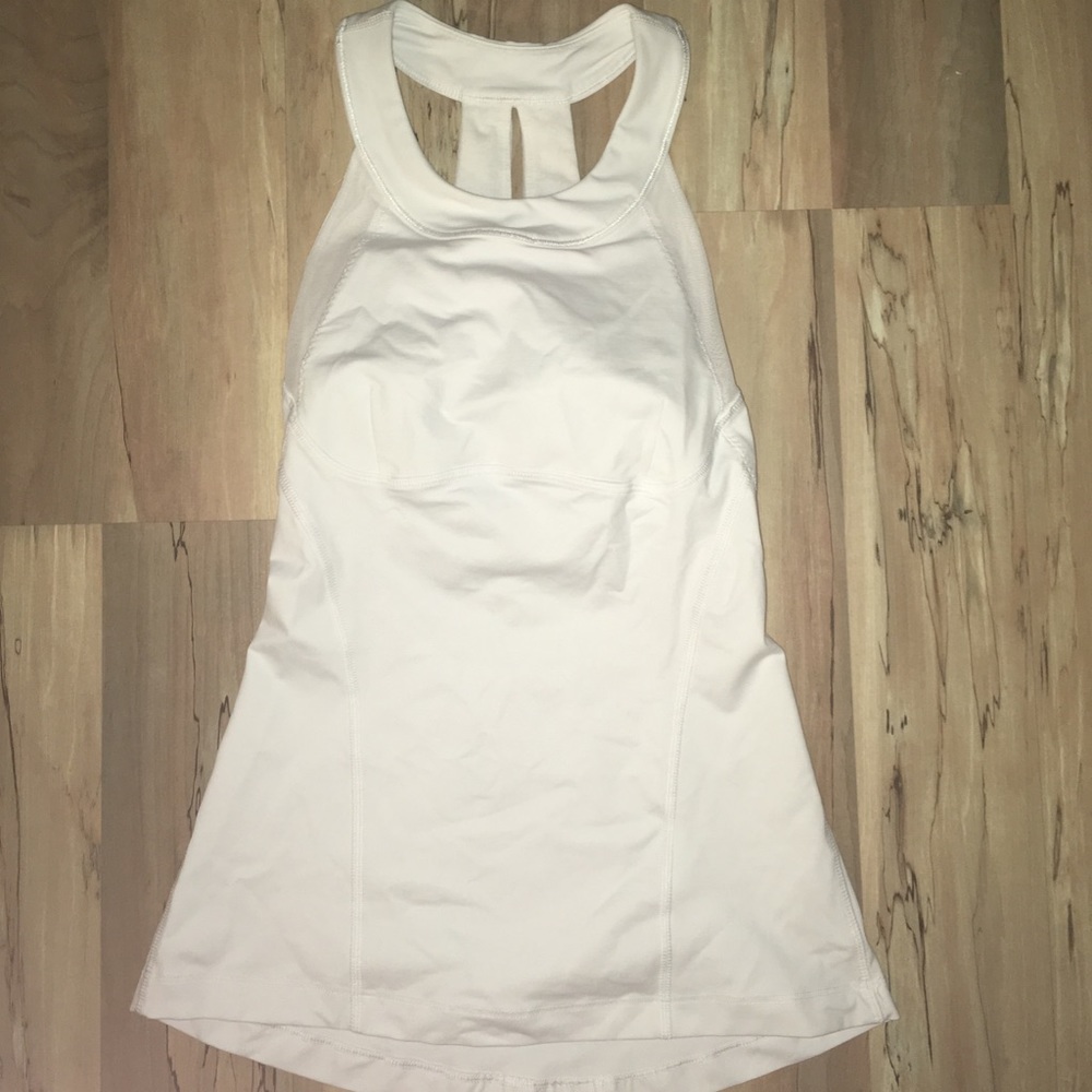 White Haltered Lululemon Workout Tank - size 2